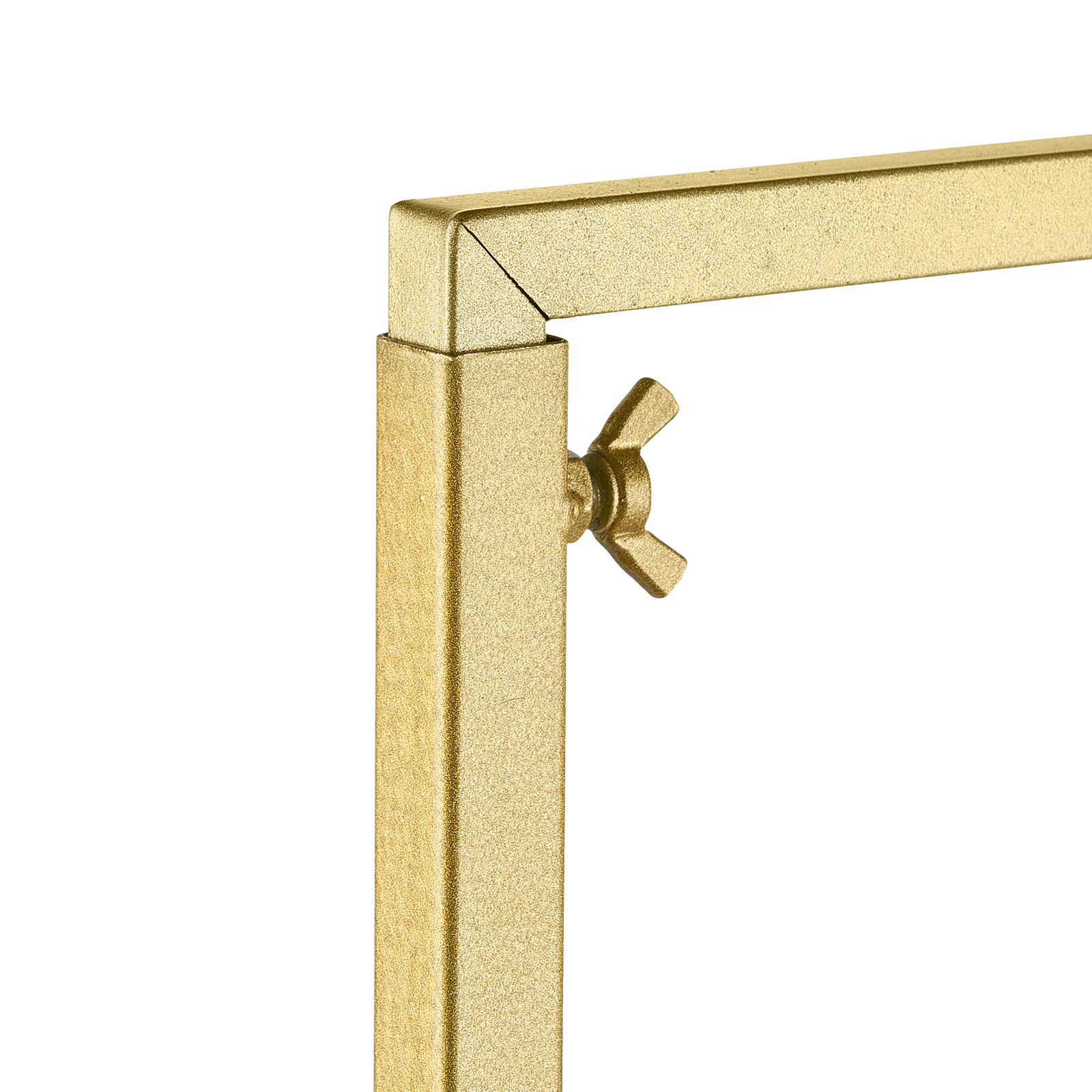 Adjustable Gold Table Balloon Arch Stand with C-Clamp - Heavy Duty Over The Table Rod Frame for Wedding & Party Decor
