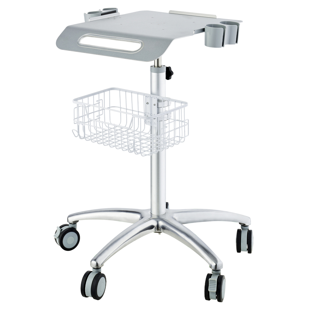 Height Adjustable Medical Cart with Wheels - Rolling Salon Station & Mobile Lab Trolley for Clinic, Beauty, and Spa