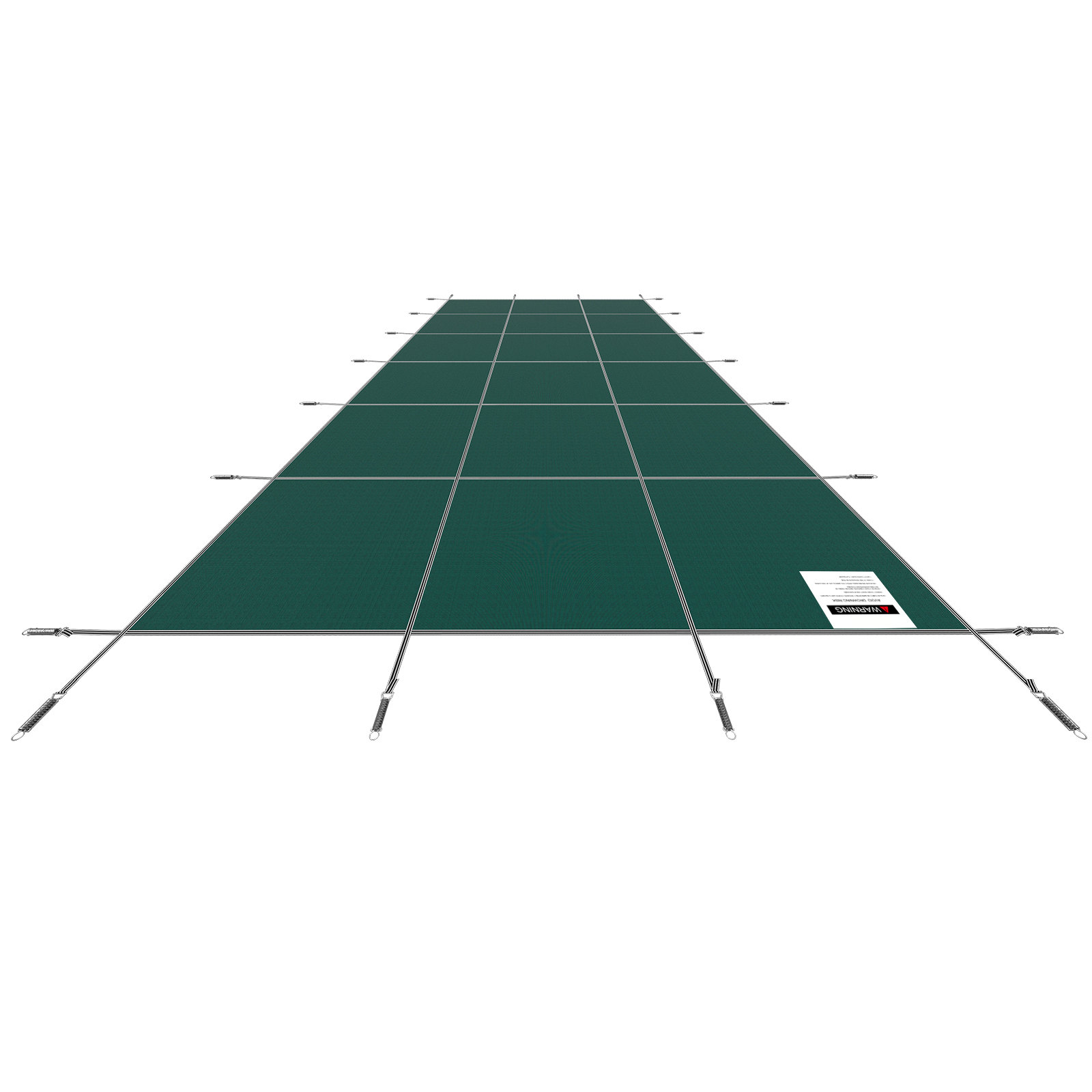 Premium Green Mesh Pool Safety Cover for 20x40ft Rectangle Inground Swimming Pools with Heavy-Duty Brass Anchors & Winter Debris Protection Kit