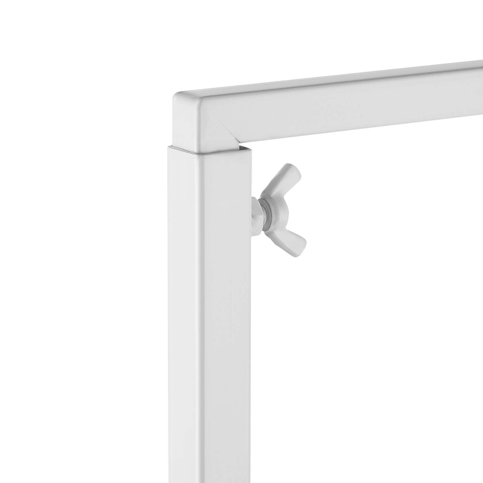 Adjustable Over The Table Rod Stand with Clamps - Heavy Duty Square Metal Frame for Balloon Arch & Party Decorations (28-98 in Length)