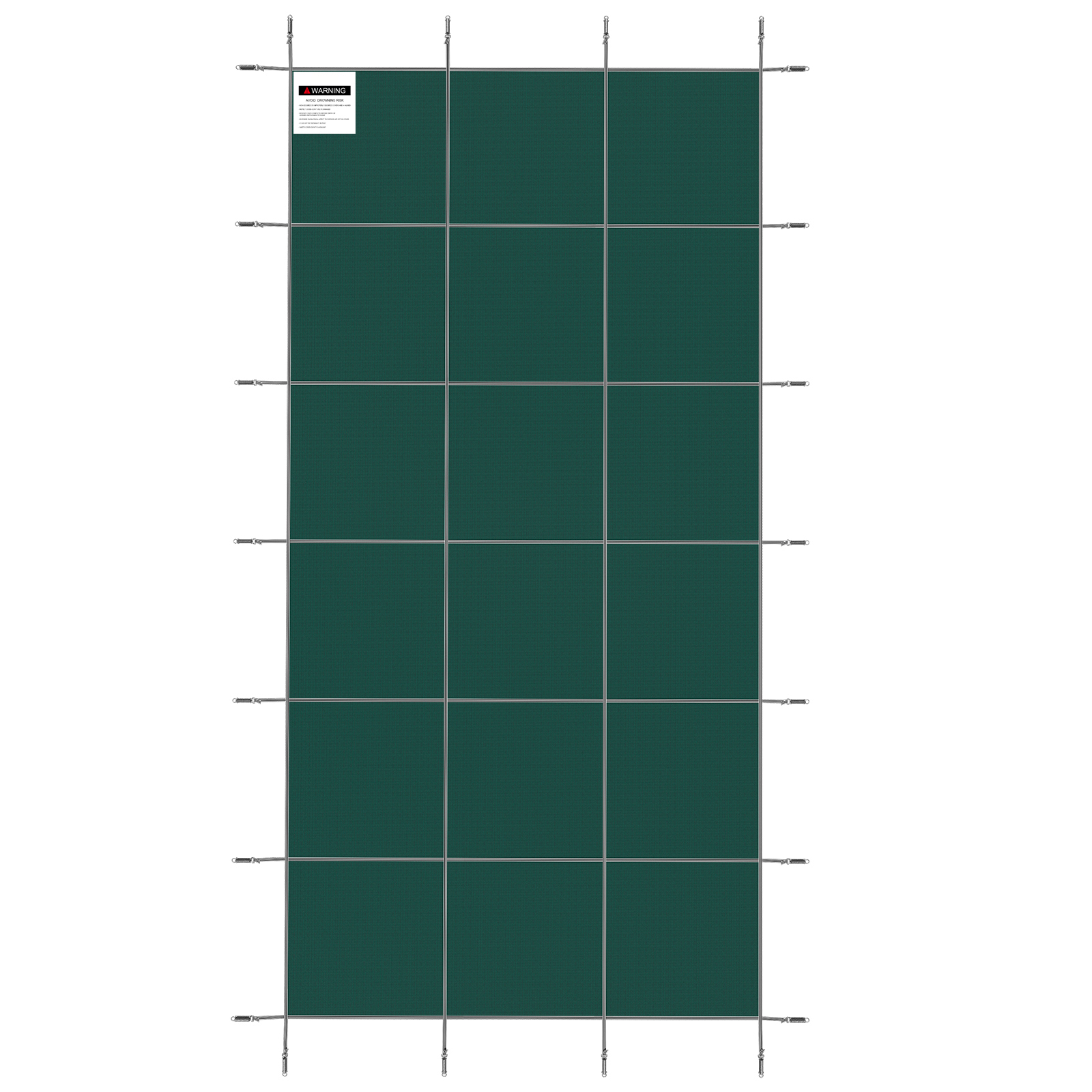 Premium Green Mesh Pool Safety Cover for 20x40ft Rectangle Inground Swimming Pools with Heavy-Duty Brass Anchors & Winter Debris Protection Kit