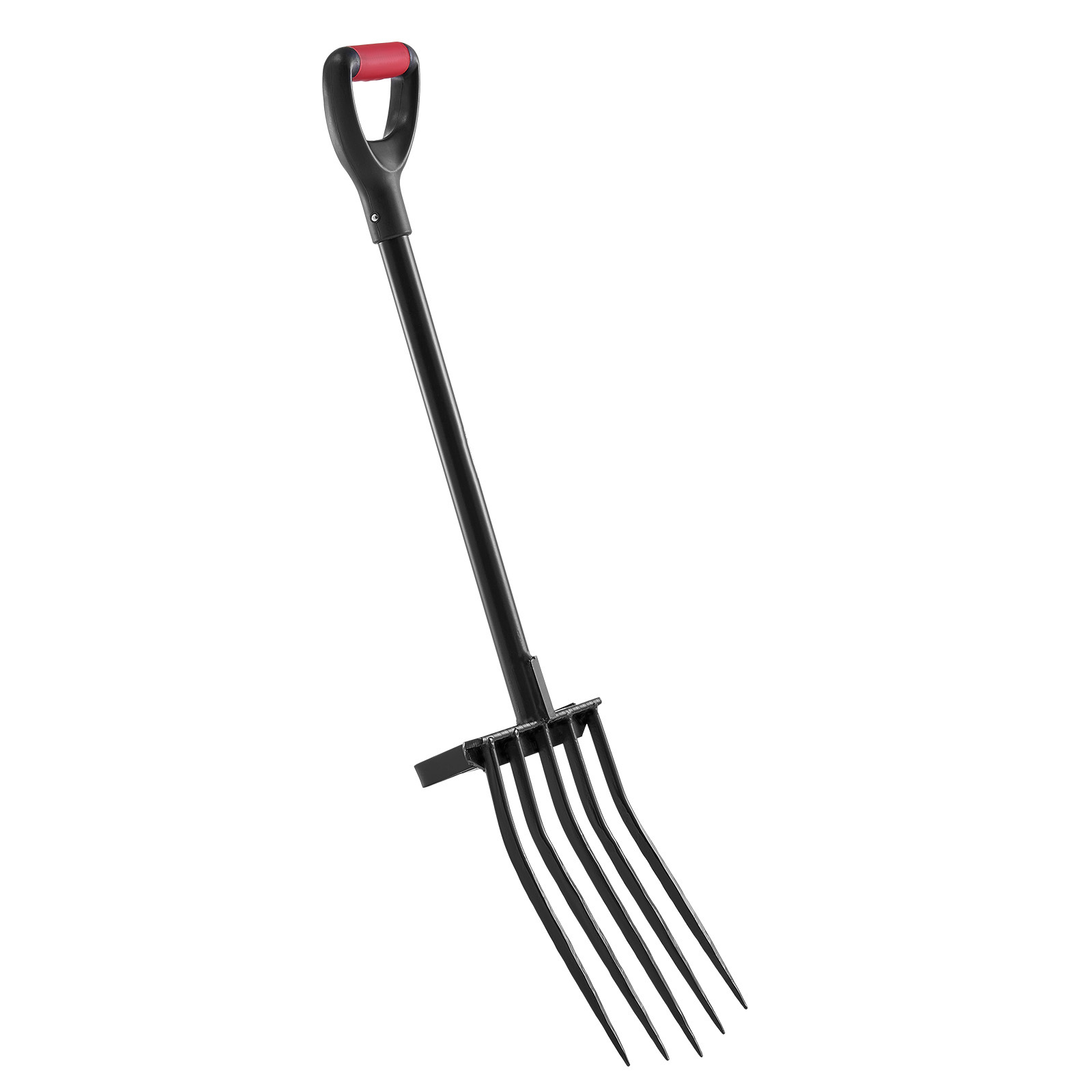 5 Tines Heavy Duty Garden Fork - 41 Inch Metal Handle Spading Pitchfork with Ergonomic Y Grip for Soil Aeration & Digging