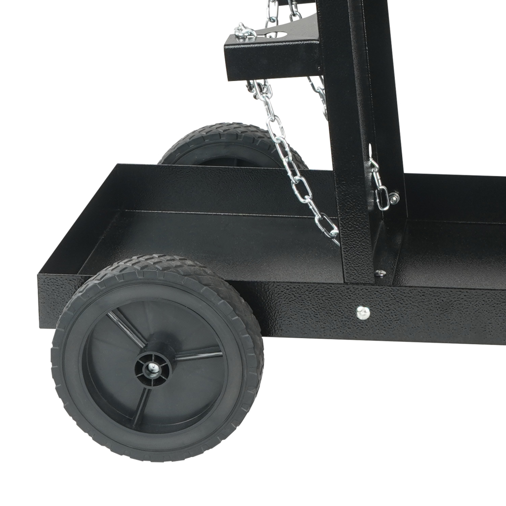 VEVOR Heavy Duty 3-Tier Welding Cart with Gas Cylinder Holder & Safety Chains - 400 Lbs Capacity Rolling MIG/TIG/Arc Welder Stand for Workshop Garage