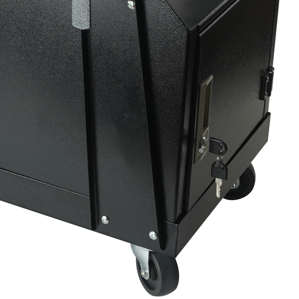 Heavy Duty Welding Cart with Lockable Storage Cabinet & Gas Cylinder Holder, Mobile Welder Stand for TIG/MIG/Plasma Cutter