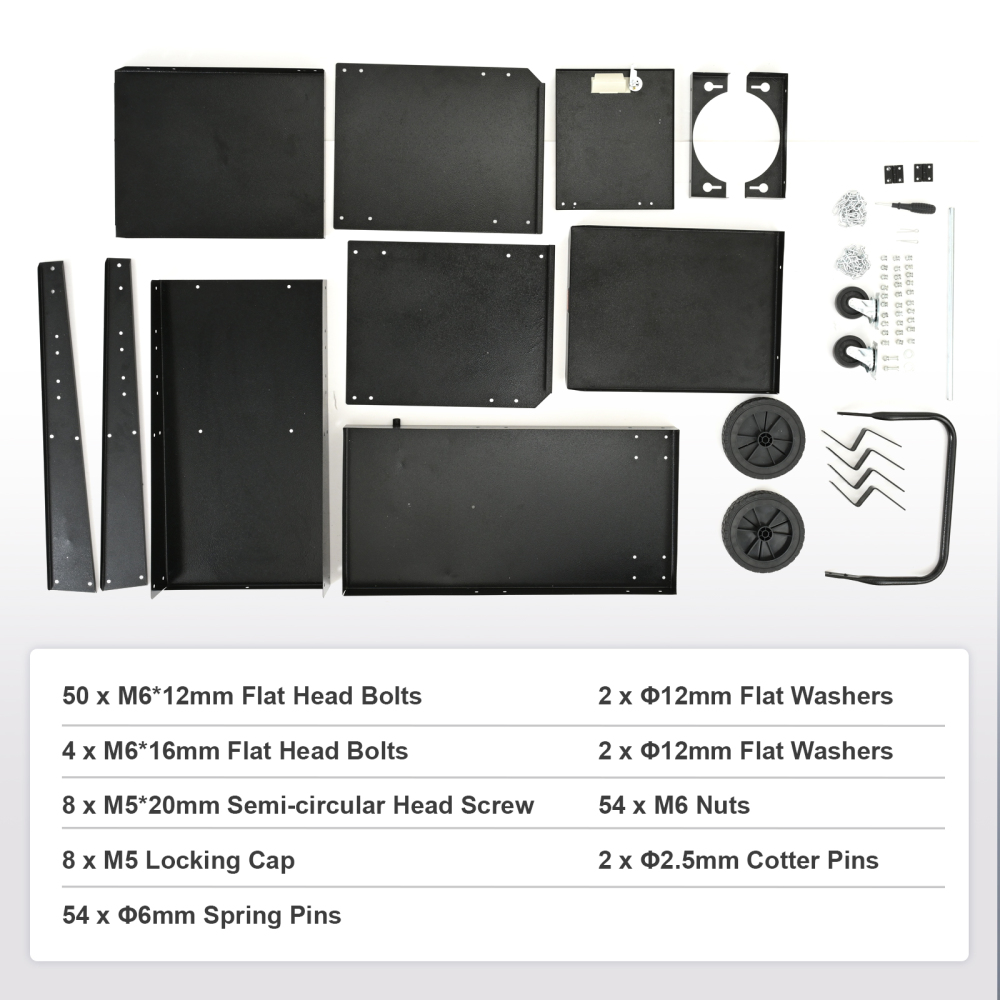 Heavy Duty Welding Cart with Lockable Storage Cabinet & Gas Cylinder Holder, Mobile Welder Stand for TIG/MIG/Plasma Cutter