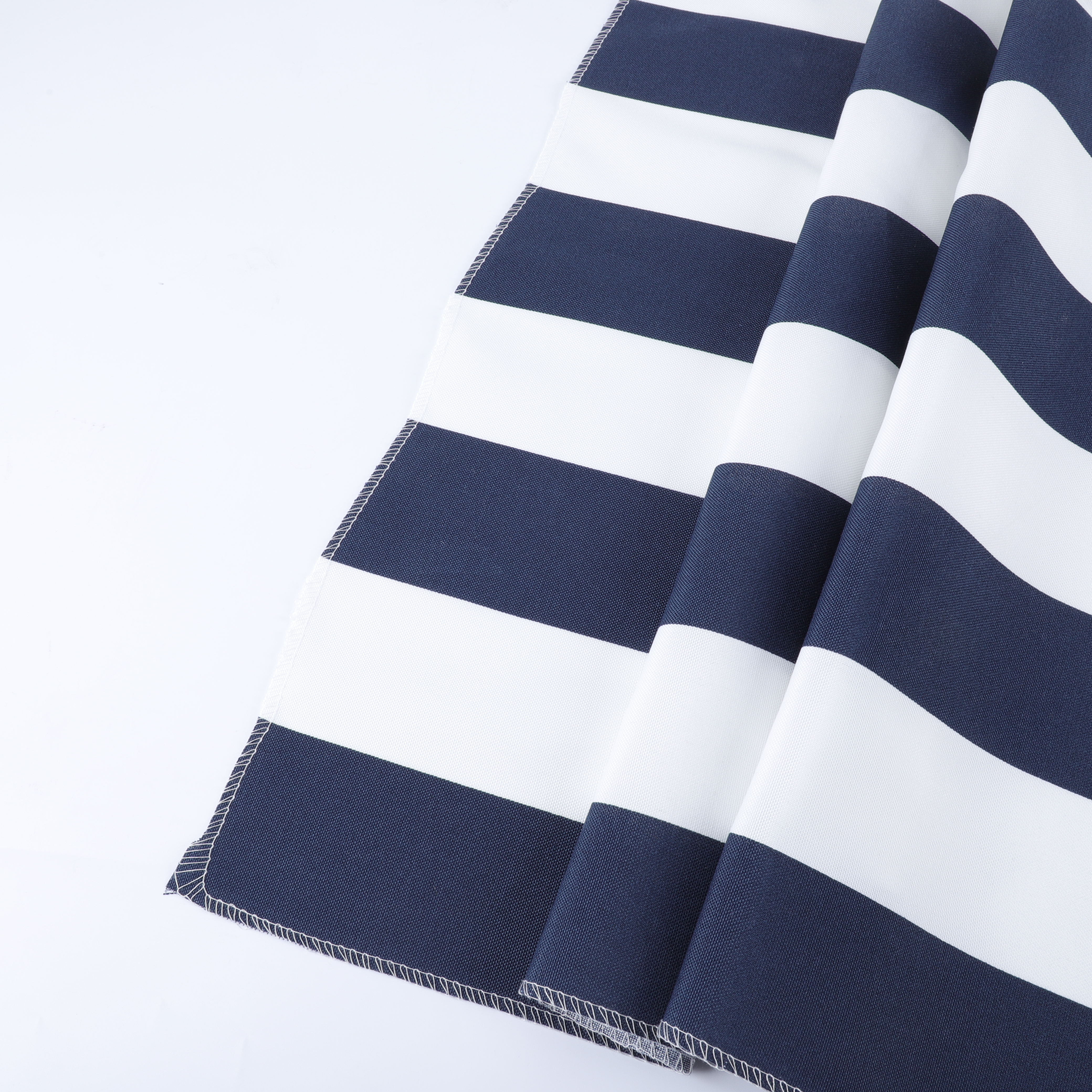 Navy & White Striped Outdoor Deep Seat Cushions - Waterproof Patio Furniture Replacement Set with High Resilience Foam