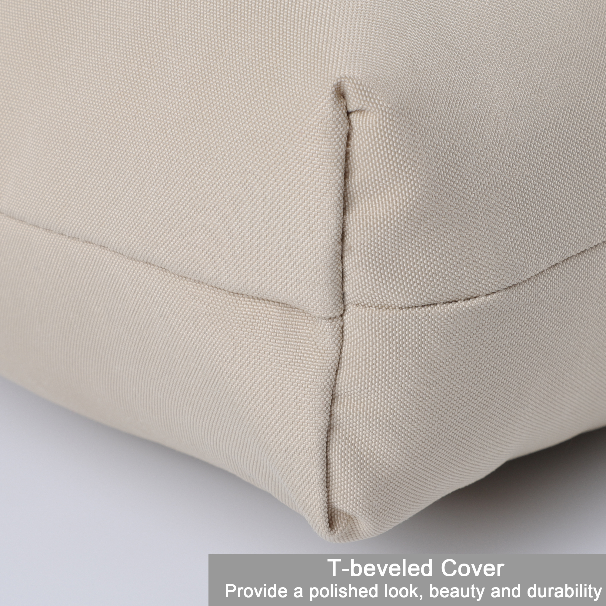 2-Pack High Back Patio Chair Cushions Set - Waterproof Outdoor Rocking & Adirondack Seat Pads with Ties