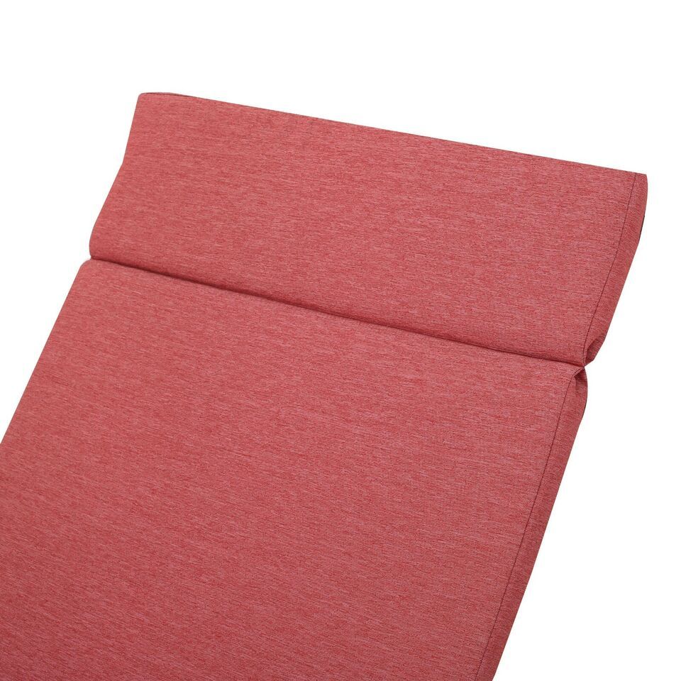 Salem Red Outdoor Chaise Lounge Cushion Set (2-Pack) - Water-Resistant Patio Furniture Accessories