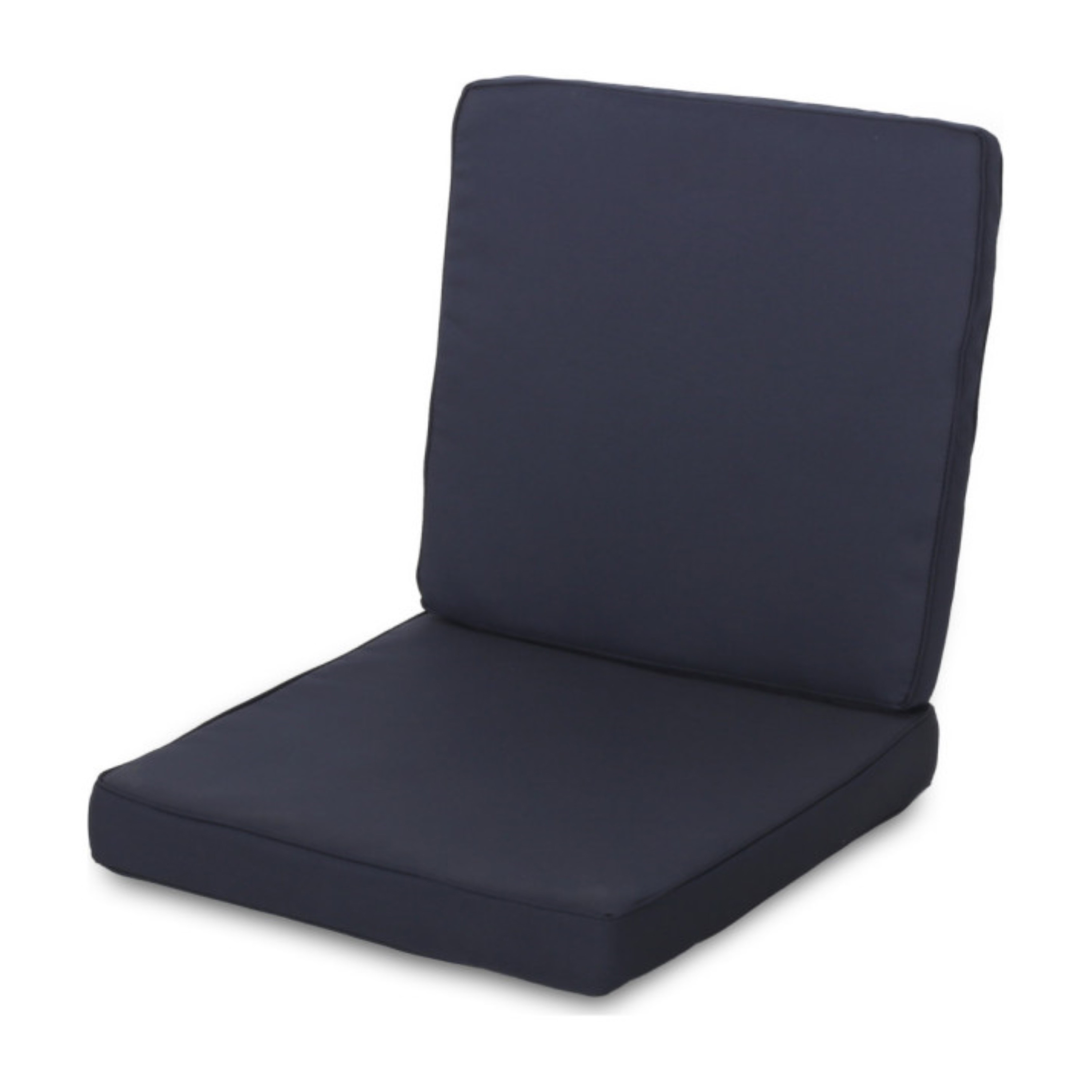 CAROLINA Navy Outdoor Cushion Set - Water-Repellent Patio Furniture Replacement for Loveseat & Club Chairs