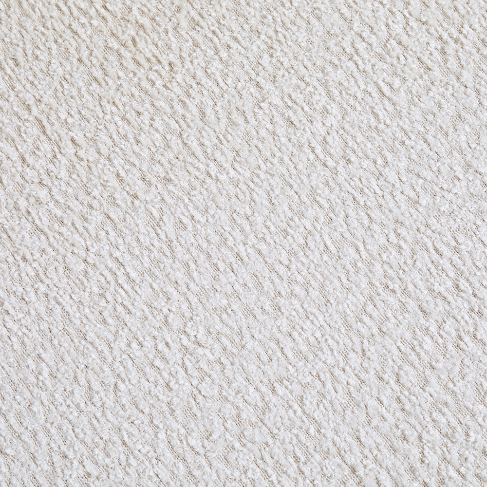 Modern Curved Modular Sectional Sofa with High-Density Foam, Cream Bouclé Upholstery L-Shaped Couch for Living Room