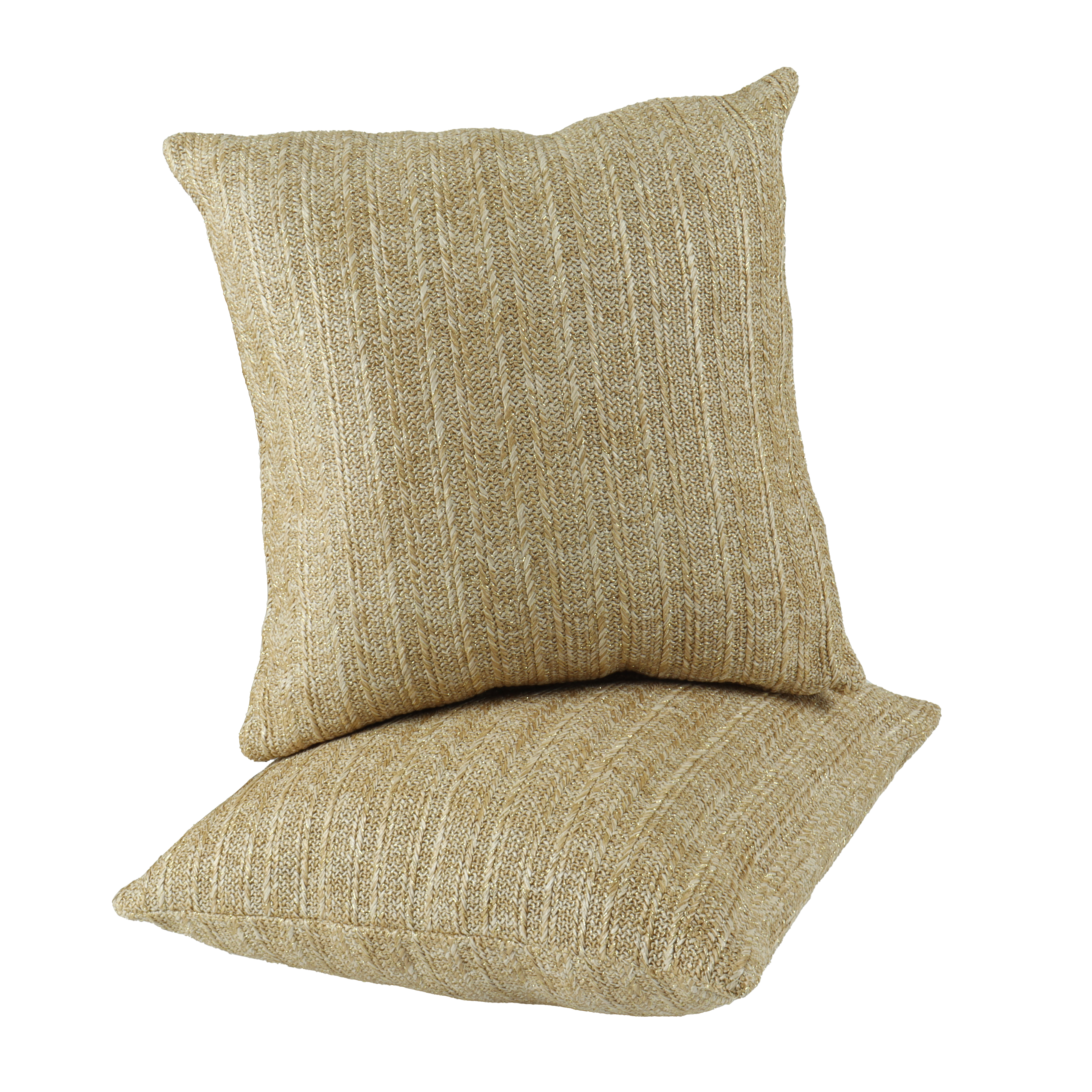 Set of 2 Outdoor Throw Pillows 18x18 - Waterproof Decorative Cushions with Inserts, UV Resistant Patio Furniture Accessories
