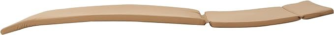 Set of 2 Outdoor Chaise Lounge Cushions - Water-Resistant Patio Replacement Pads with Ties