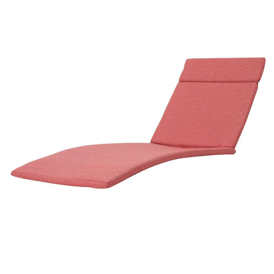 Salem Red Outdoor Chaise Lounge Cushion Set (2-Pack) - Water-Resistant Patio Furniture Accessories