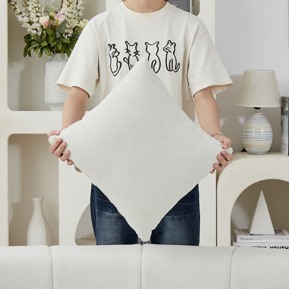 Chenille Curved Sectional Sofa - Modular Semi-Circular Couch with Piano Key Design & 6 Pillows