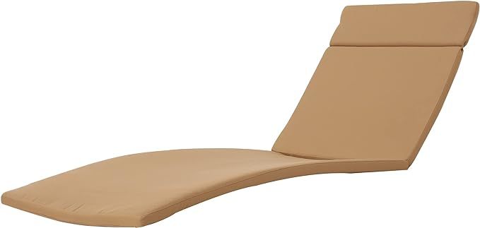 Set of 2 Outdoor Chaise Lounge Cushions - Water-Resistant Patio Replacement Pads with Ties