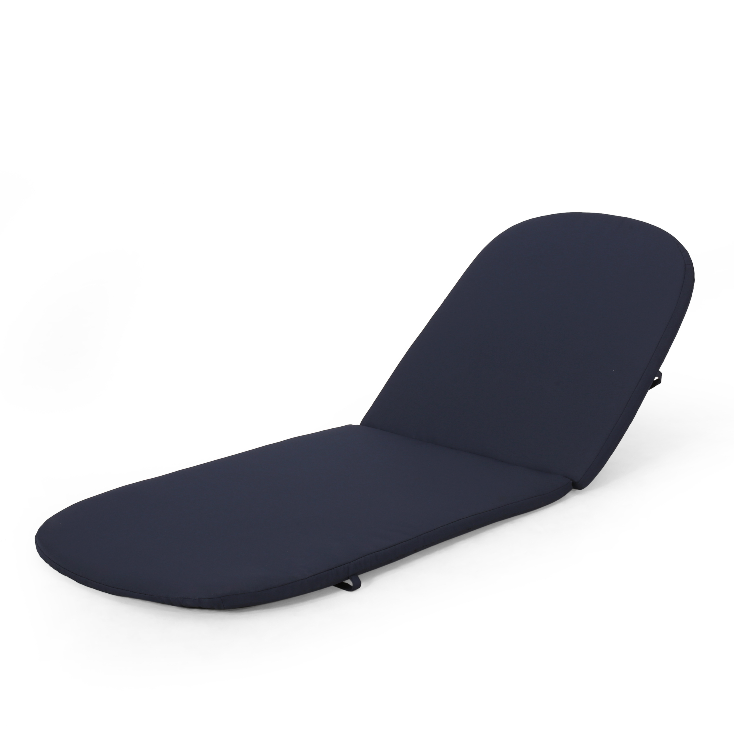 Mikaell Navy Water-Resistant Outdoor Chaise Lounge Cushion for Patio Furniture