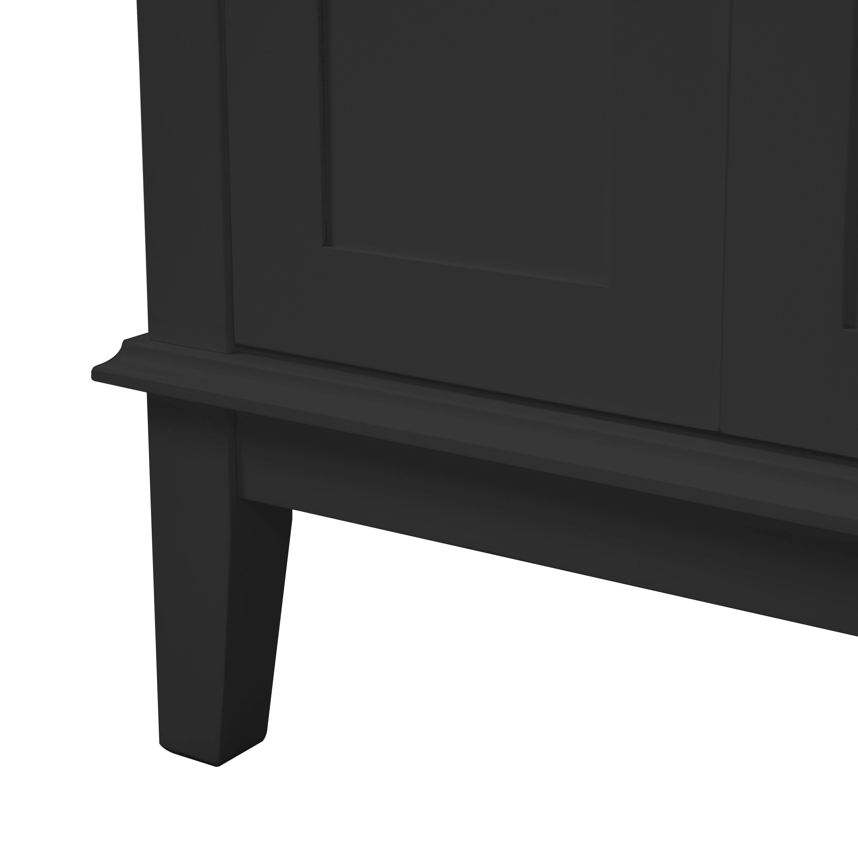 30" Modern Black Bathroom Vanity with Ceramic Sink, Solid Wood Storage Cabinet & Soft-Close Doors for Small Spaces