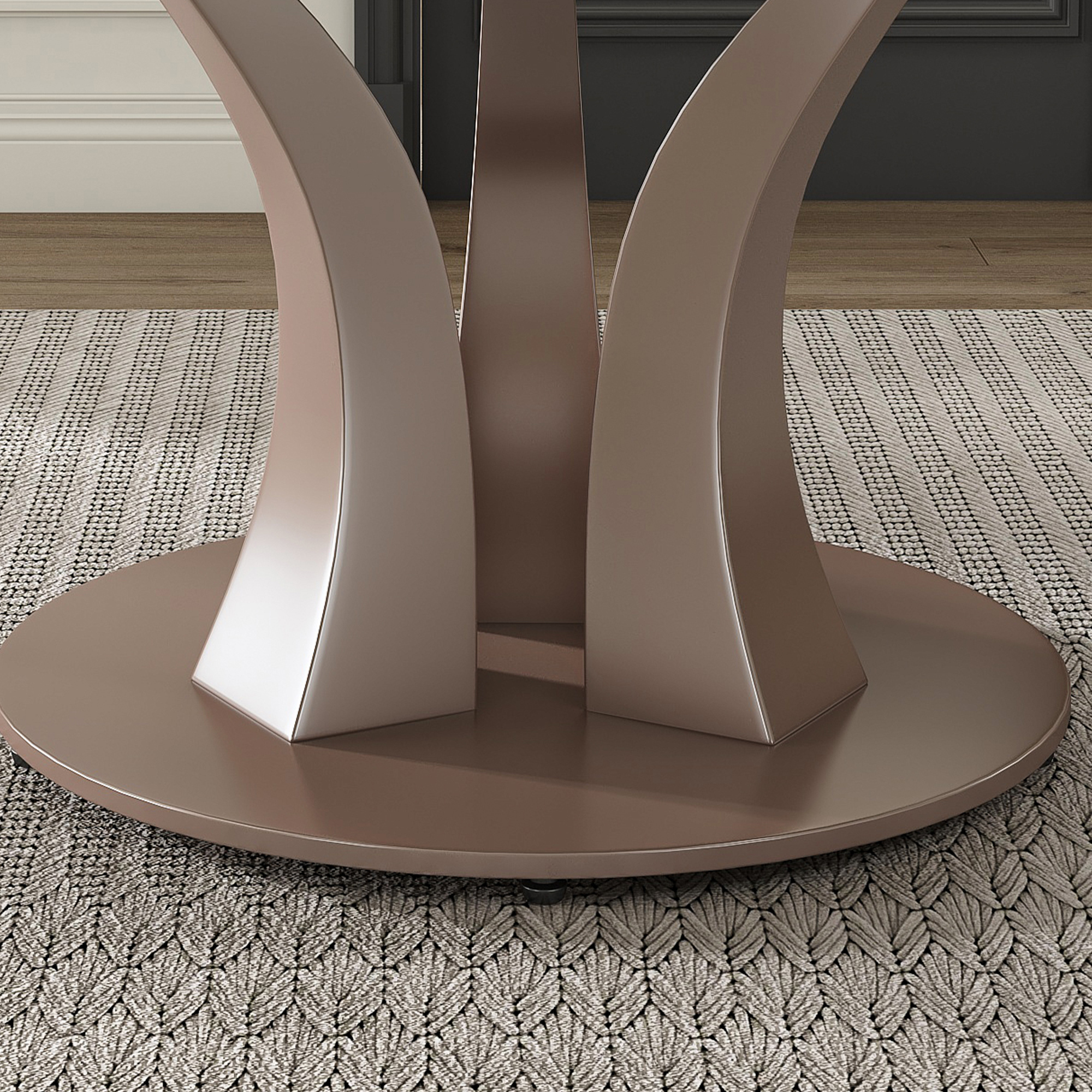 53" Round Sintered Stone Dining Table Set with Rotating Lazy Susan & 8 Modern Chairs - Luxury White Marble Kitchen Furniture