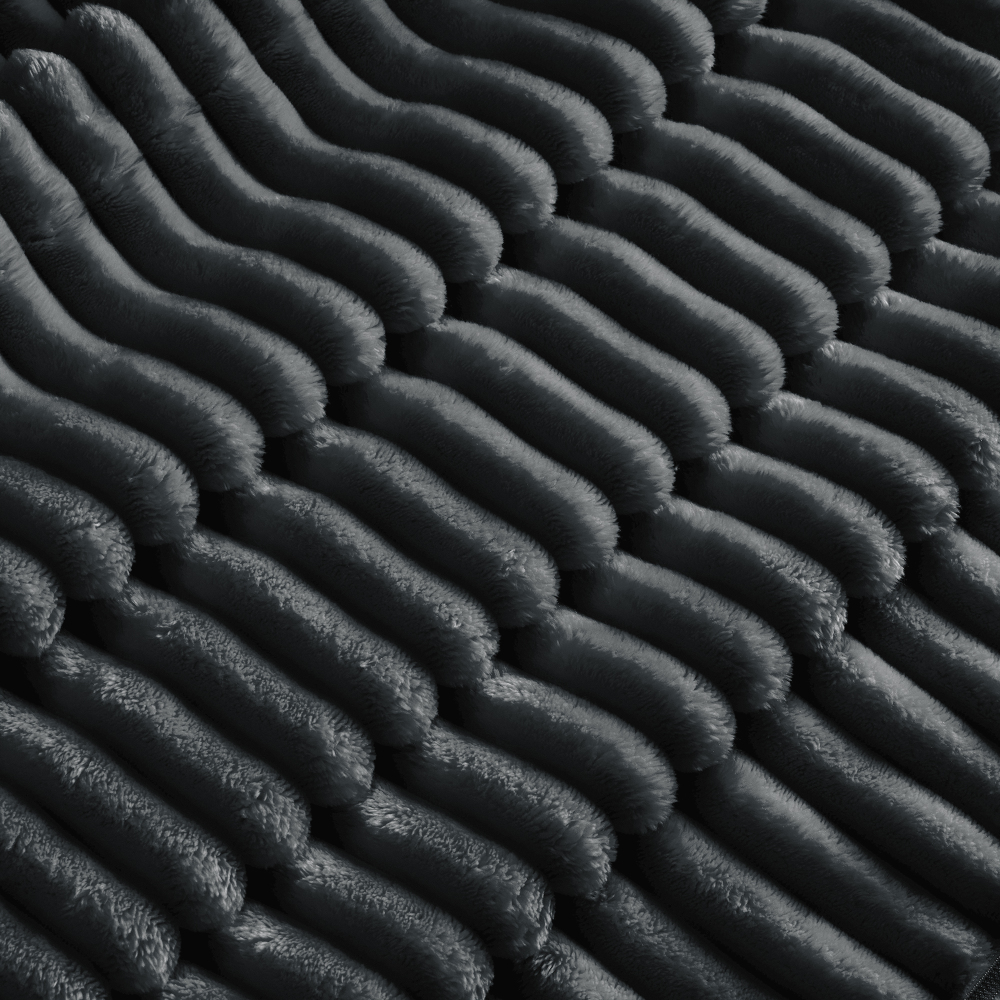 Koala Modern Corduroy Loveseat Sofa - Grey Deep Seat Armchair with Removable Washable Cover & Plush Pillows