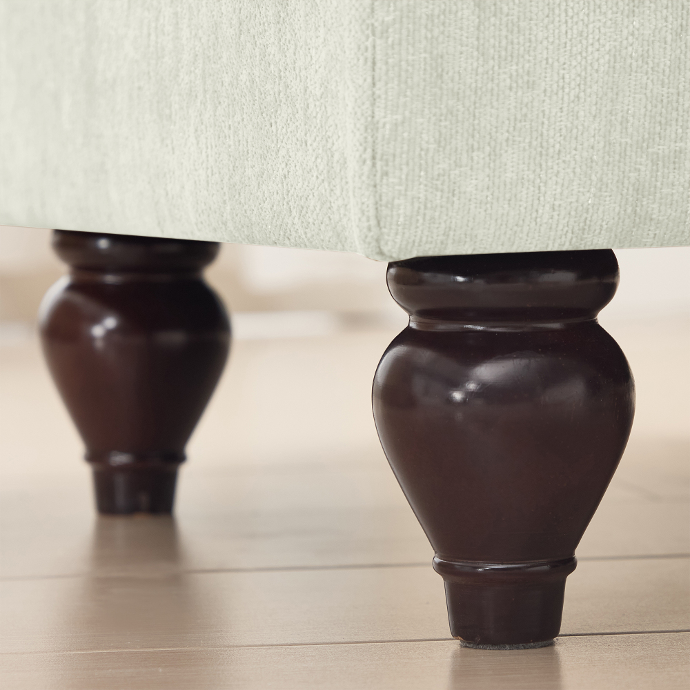 Classic U-Shaped Modular Sectional Sofa with Removable Ruffle Skirt, Deep Seat Chenille Cloud Couch & Movable Ottomans