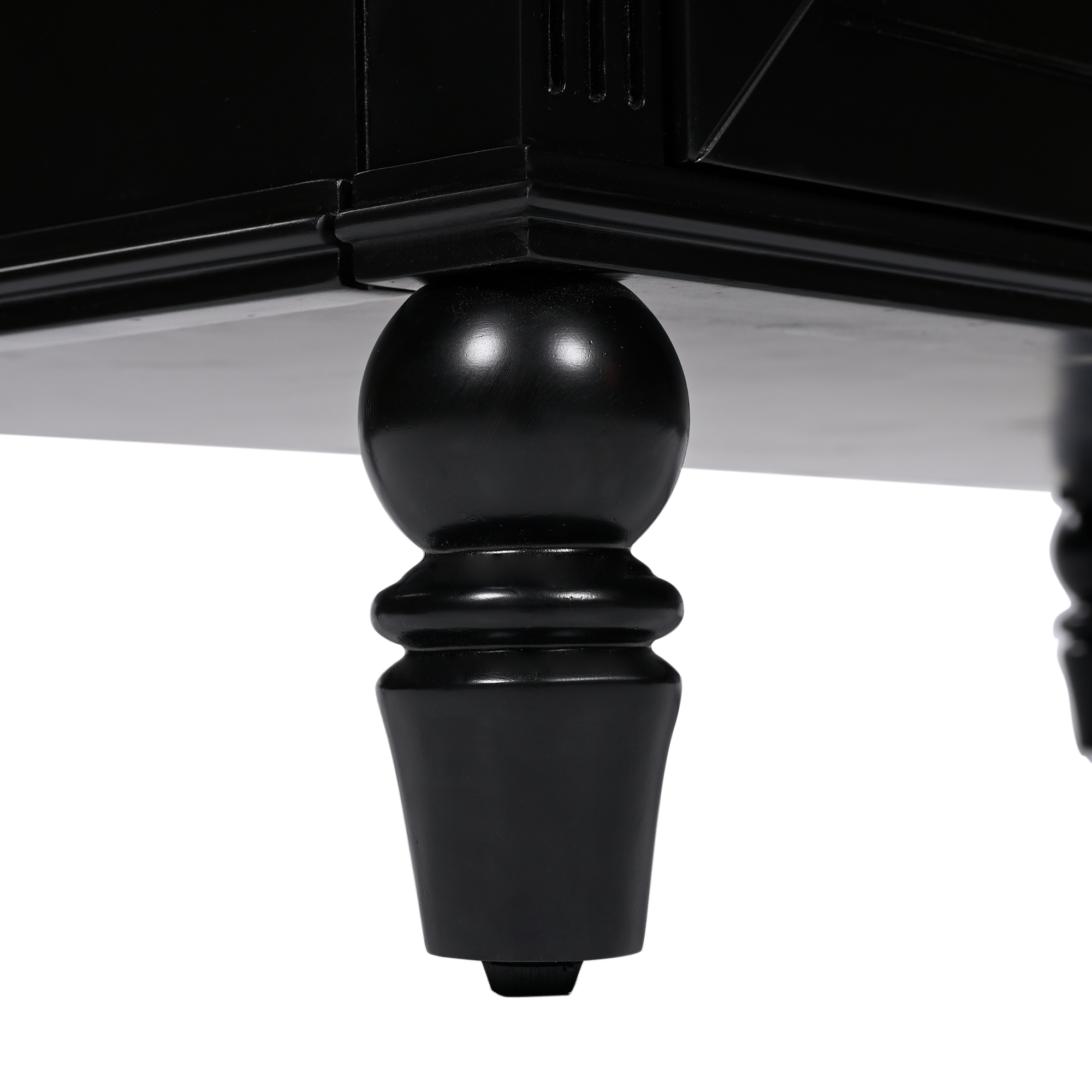 36" Black Bathroom Vanity with Ceramic Sink Top, Vintage Freestanding Cabinet with Soft-Close Drawers & Storage