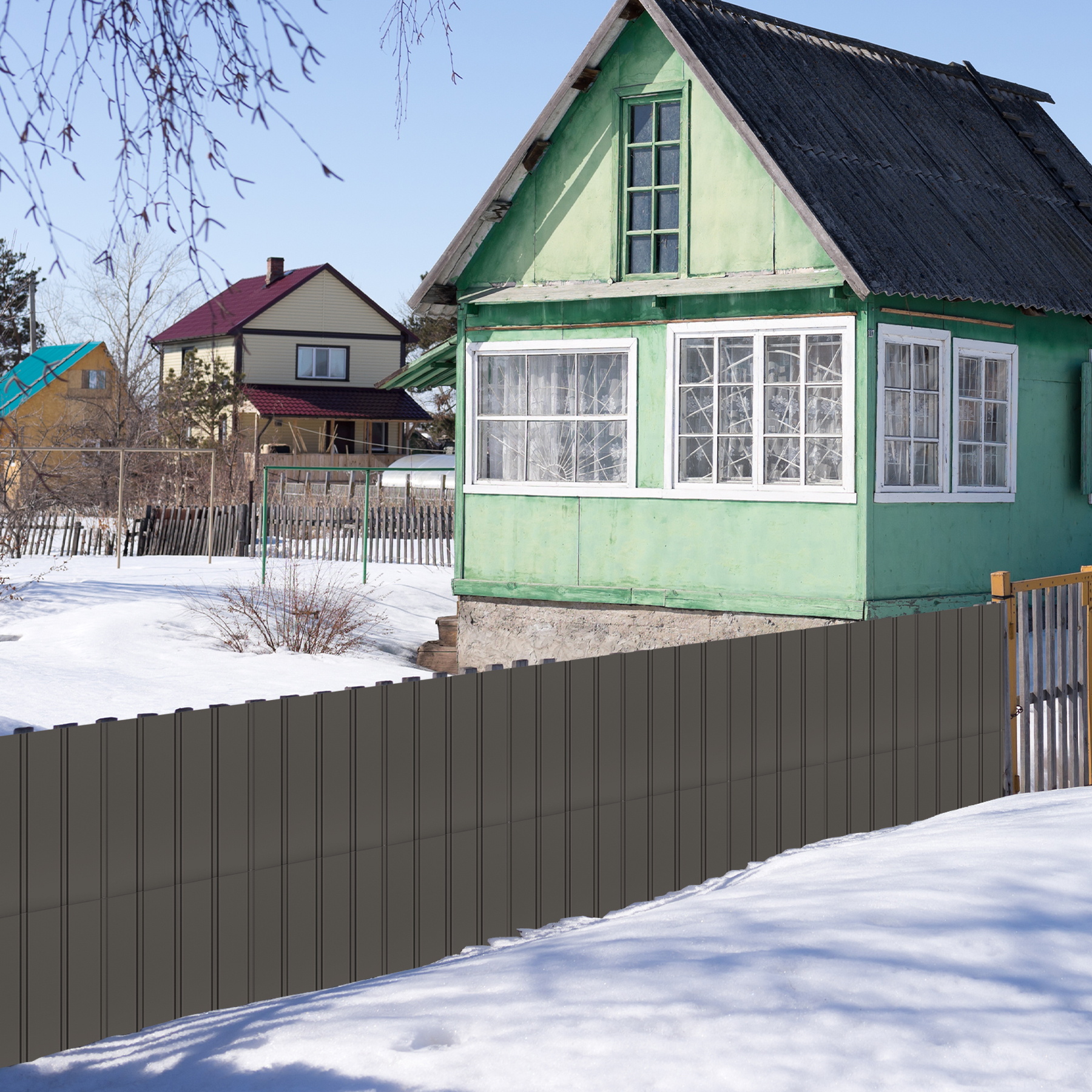 20-Piece Galvanized Metal Roofing Panels Kit - Corrugated Steel Siding Sheets for Shed, Pergola & Outdoor Storage