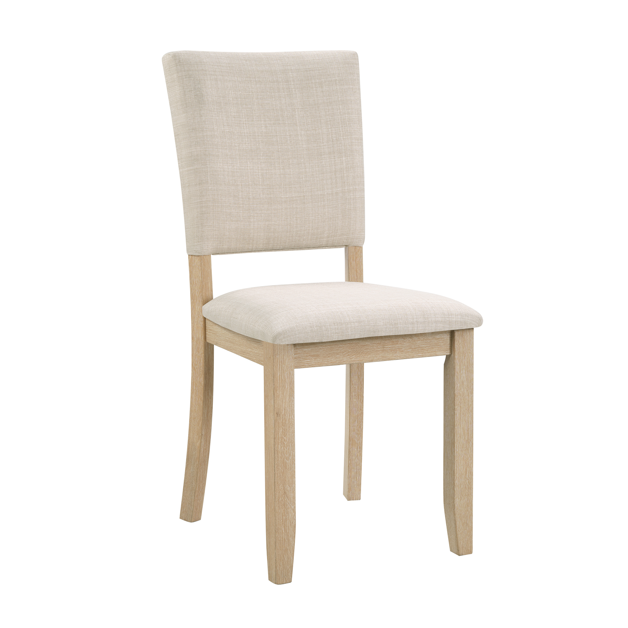 Modern 6-Piece Dining Set with Bench & 4 Chairs - Light Oak Rectangular Kitchen Table Ensemble