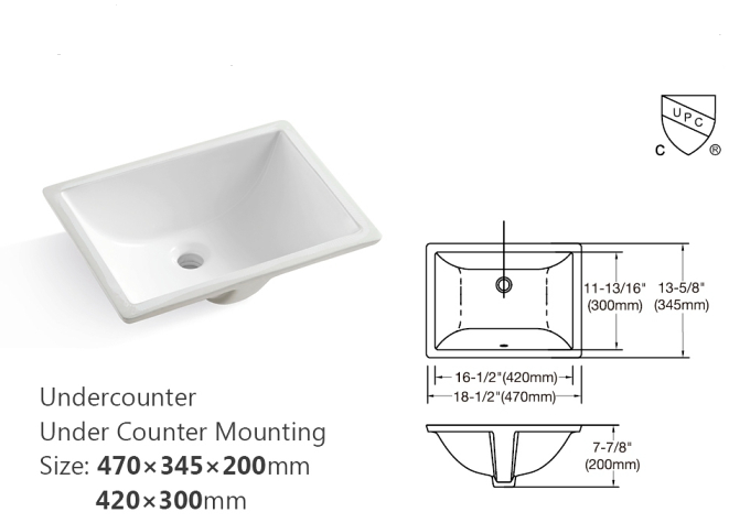 Montary 37" Carrara White Engineered Stone Bathroom Vanity Top with Undermount Sink and Backsplash