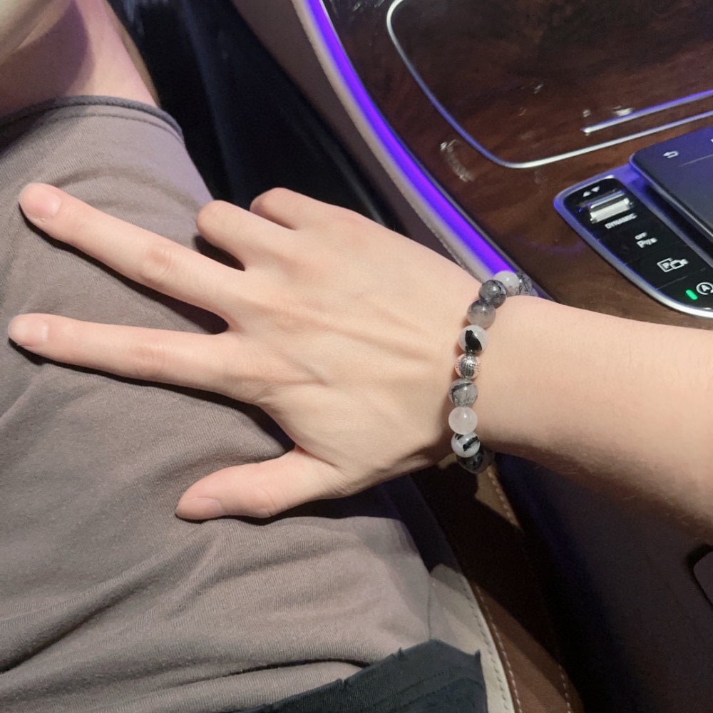 Multi-Element Agate Thai Silver Style Bracelet