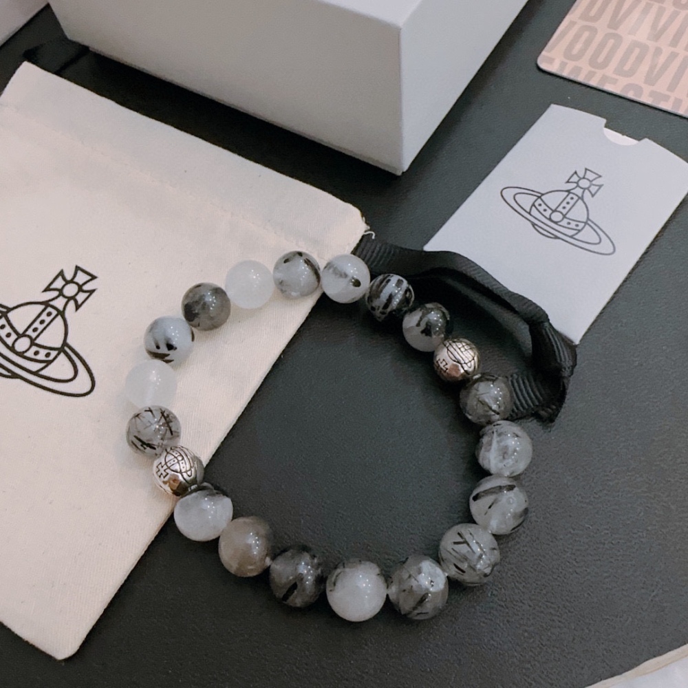 Multi-Element Agate Thai Silver Style Bracelet