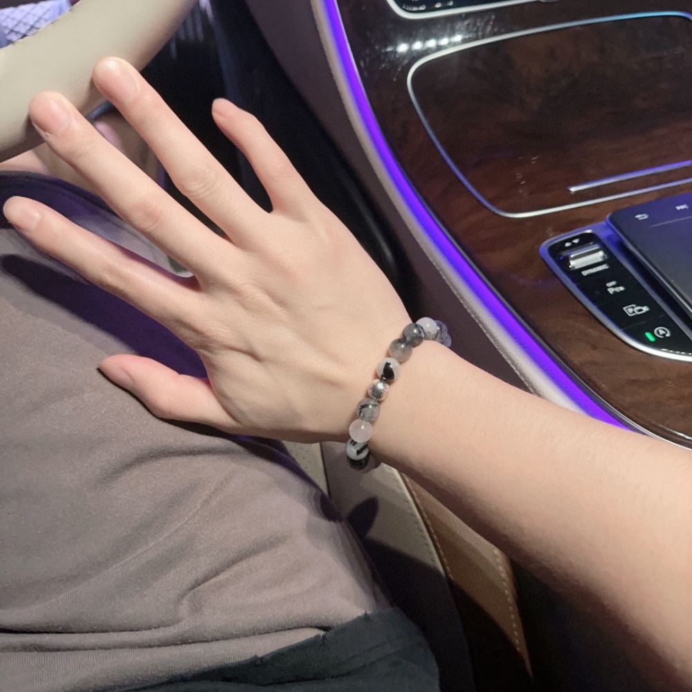 Multi-Element Agate Thai Silver Style Bracelet