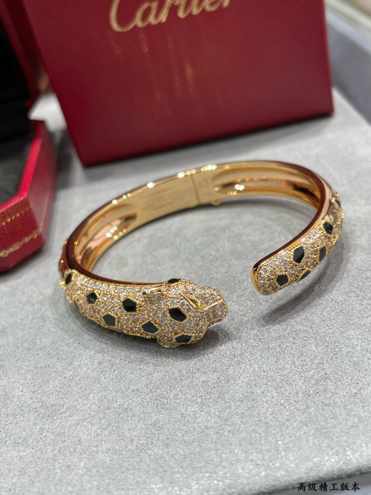 Cartier Single Spotted Leopard Bracelet in Asian Gold