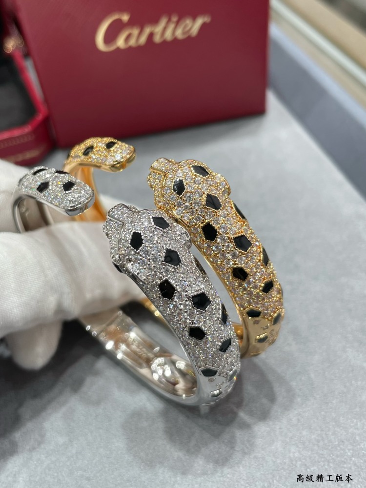 Cartier Single Spotted Leopard Bracelet in Asian Gold