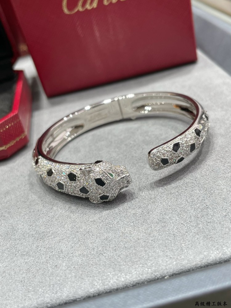 Cartier Single Spotted Leopard Bracelet in Asian Gold