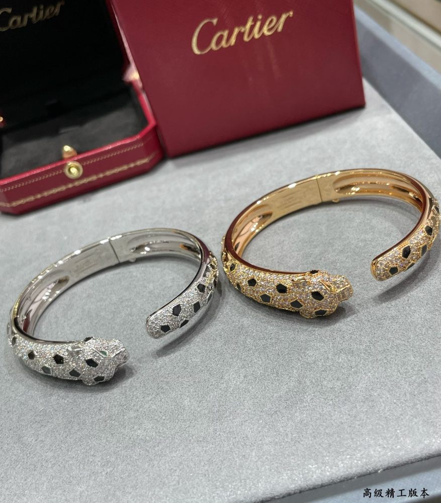 Cartier Single Spotted Leopard Bracelet in Asian Gold