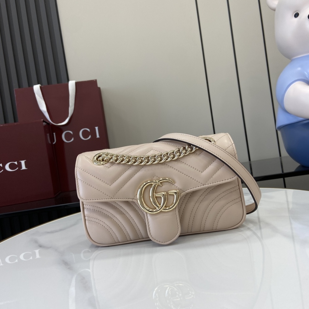 GG Marmont Collection Quilted Mini Handbag.