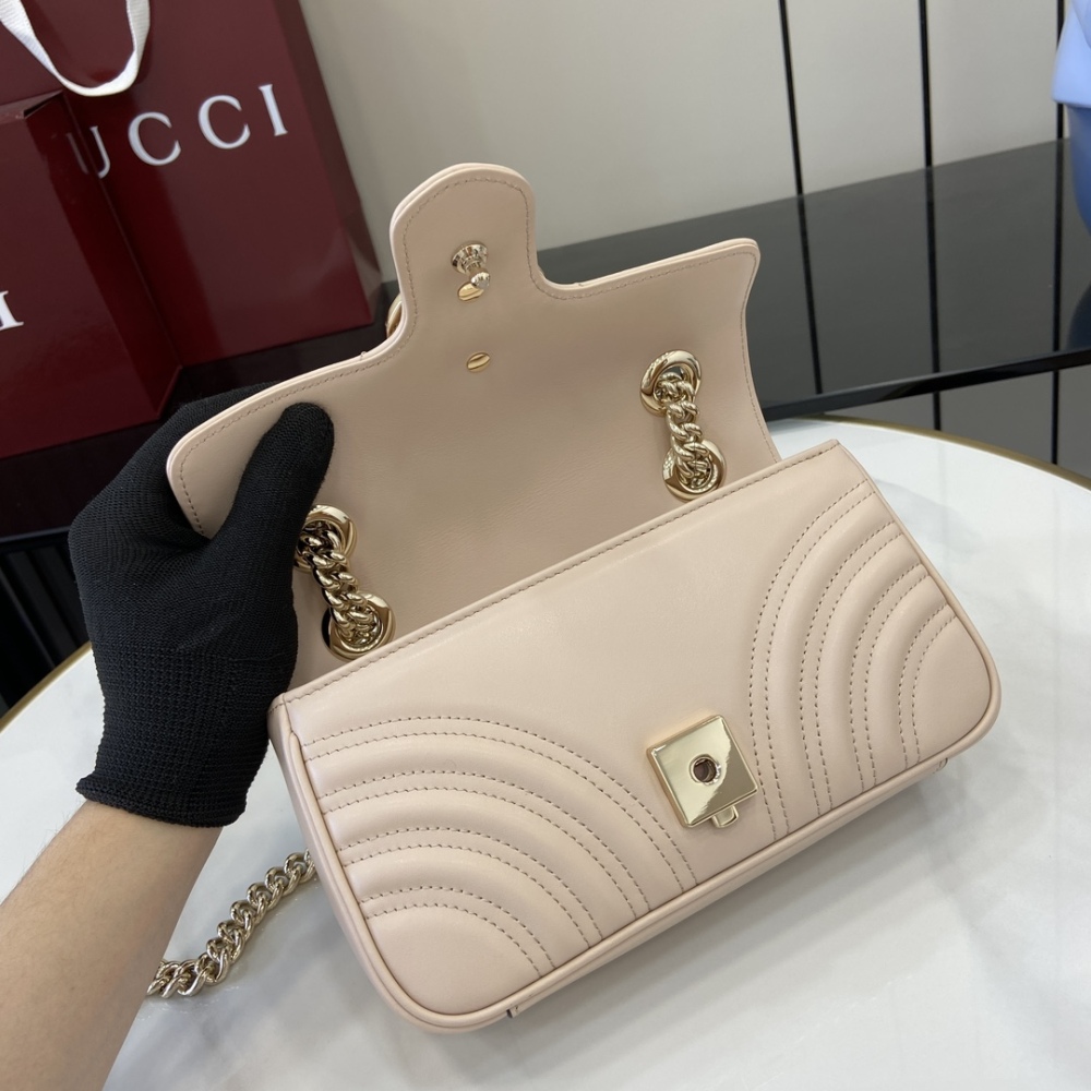 GG Marmont Collection Quilted Mini Handbag.