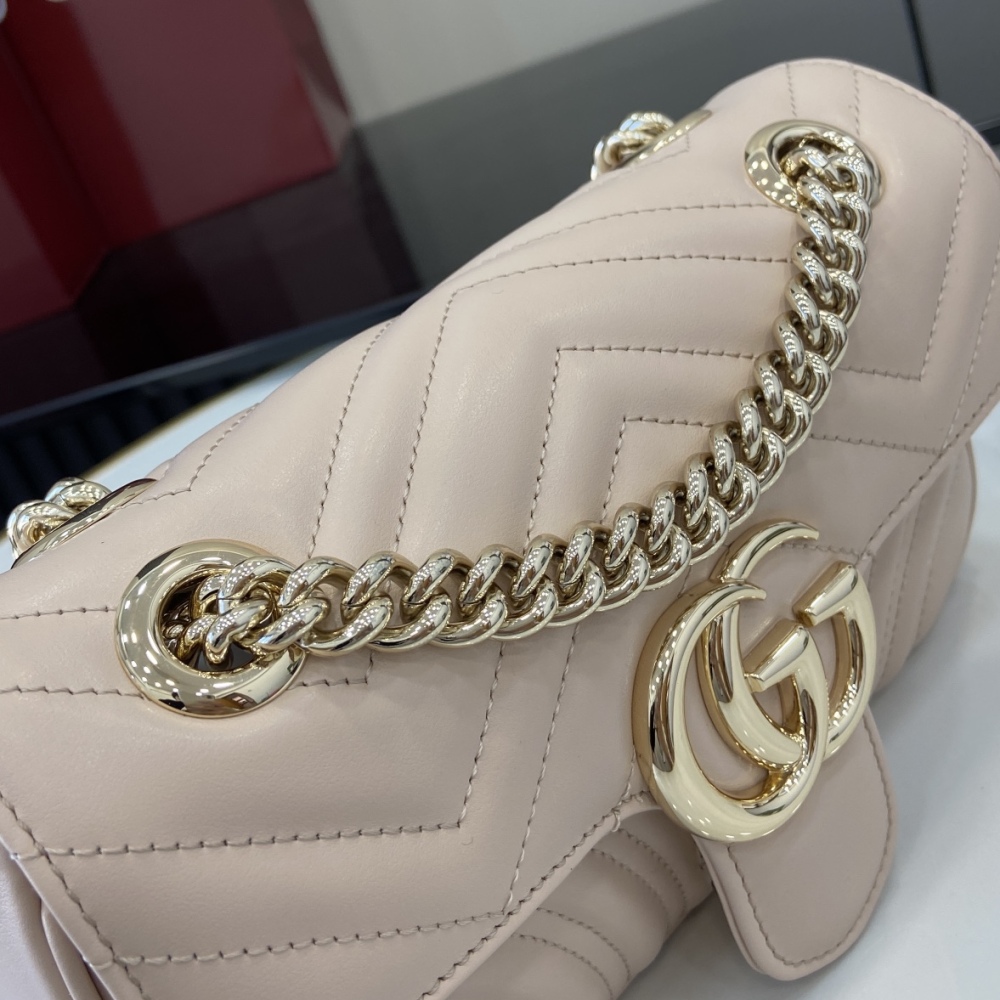 GG Marmont Collection Quilted Mini Handbag.