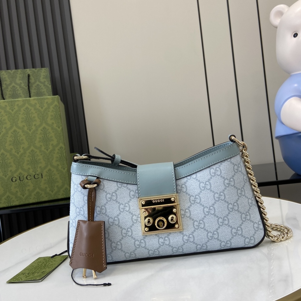 GG Padlock Series Small Shoulder Backpack.