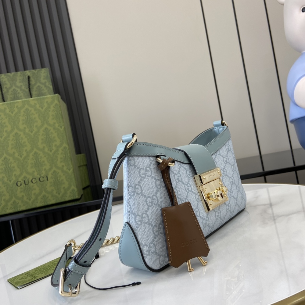 GG Padlock Series Small Shoulder Backpack.