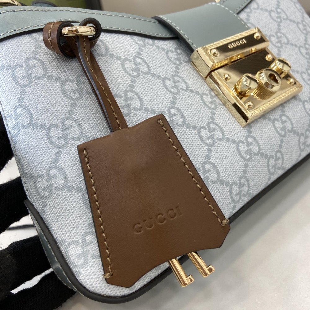 GG Padlock Series Small Shoulder Backpack.