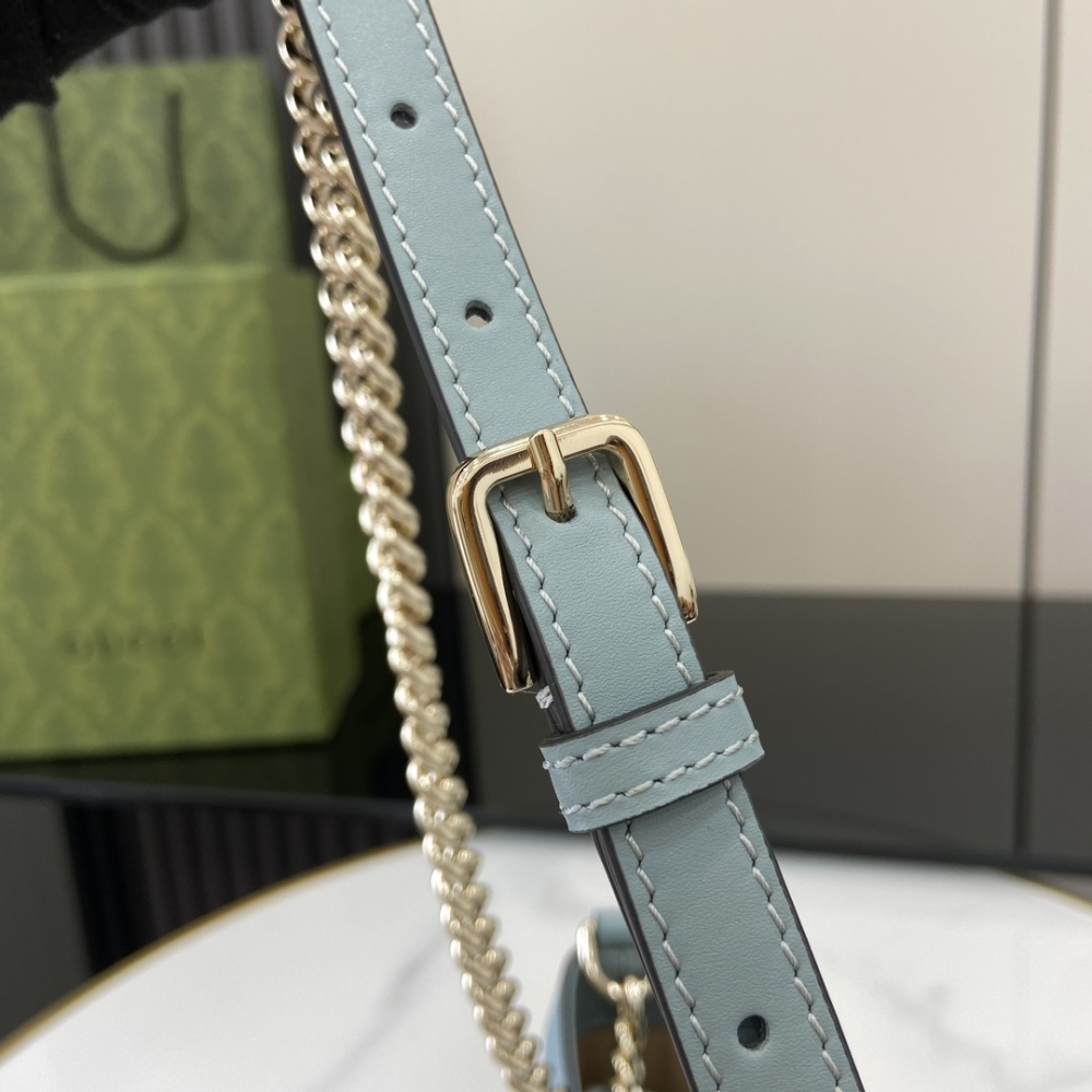 GG Padlock Series Small Shoulder Backpack.