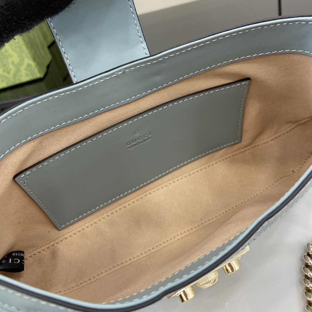 GG Padlock Series Small Shoulder Backpack.