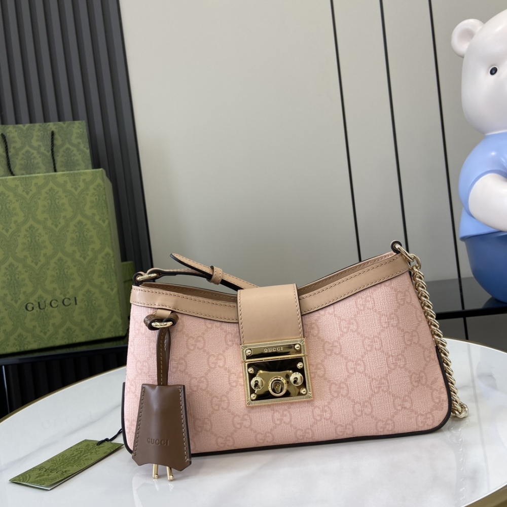 GG Padlock Series Small Shoulder Backpack.