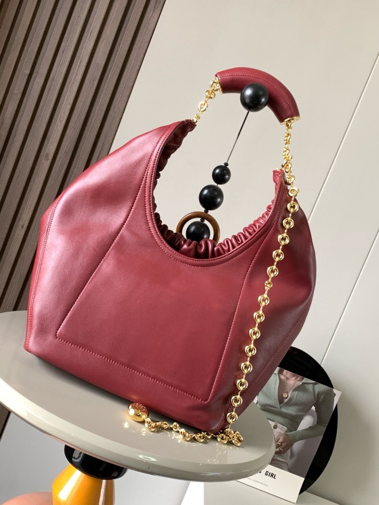 Medium Napa Sheep Leather Squeeze Handbag