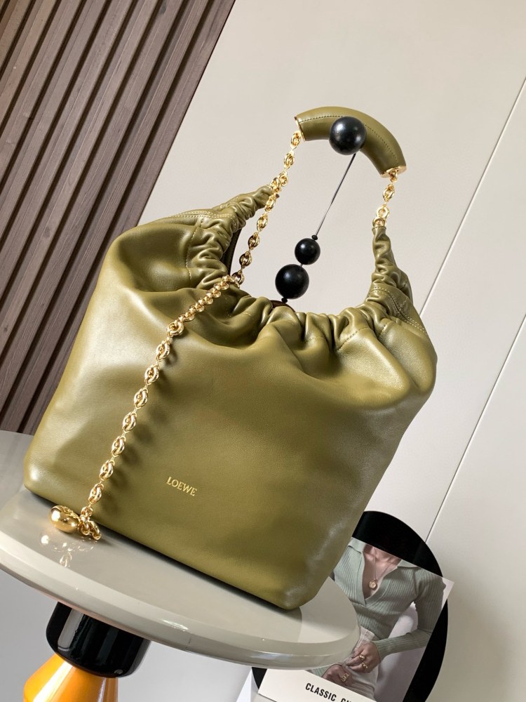Medium Napa Sheep Leather Squeeze Handbag