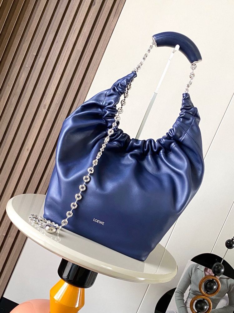 Medium Napa Sheep Leather Squeeze Handbag