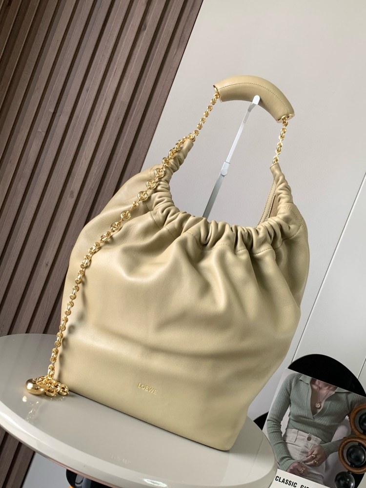 Medium Napa Sheep Leather Squeeze Handbag