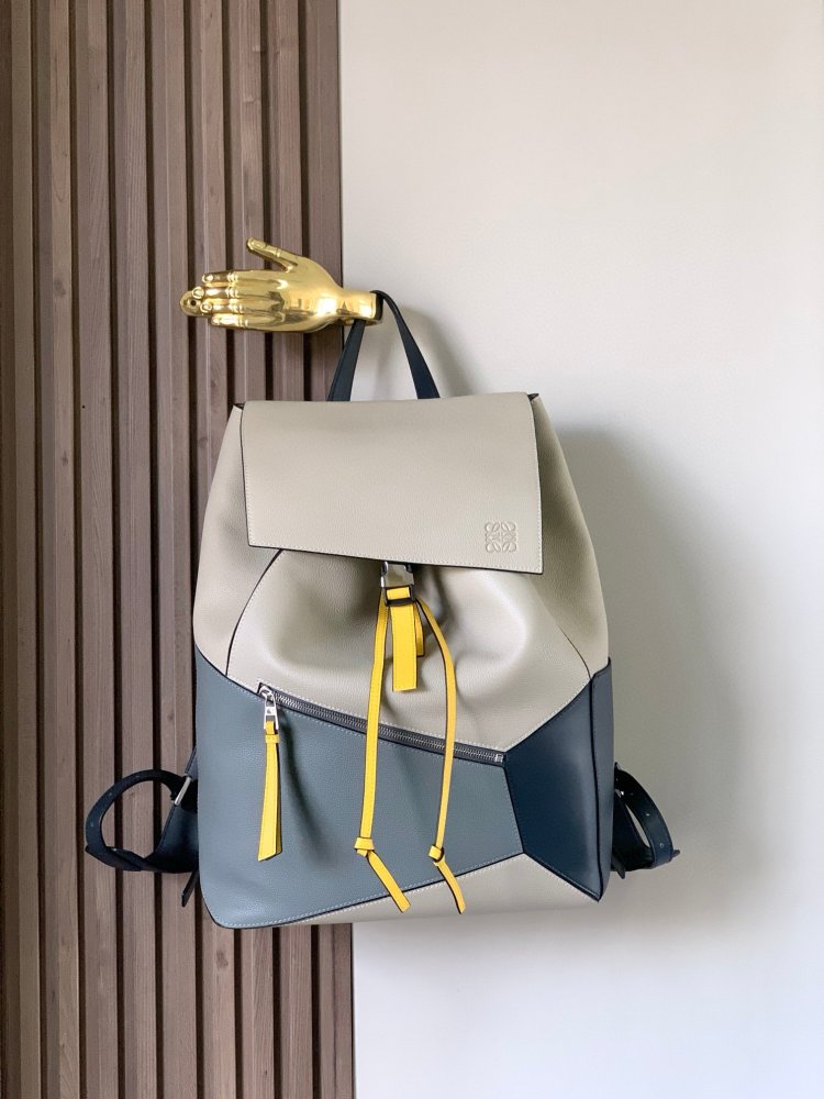 Loewe puzzle backpackSoft grained cowhide leatherMilitary backpacks Backpack