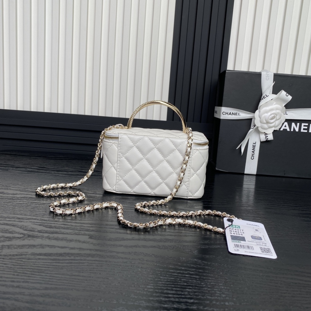 24k Rhinestone Handle Cosmetic Bag AP4317